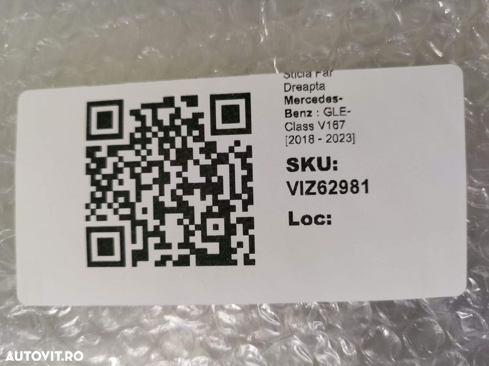 Sticla Far Dreapta Mercedes-Benz  GLE-Class V167 2018 2019 2020 2021 2 - 8