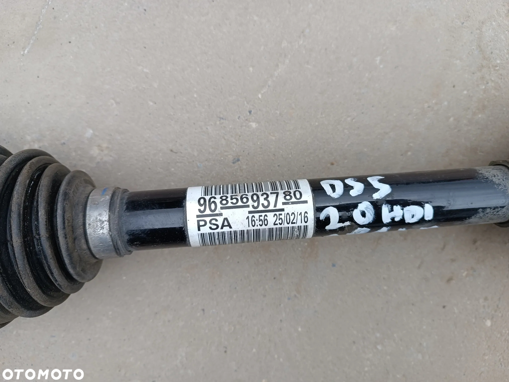 PÓŁOŚ PRAWA DŁUGA 9685693780 2.0 BLUE HDI CITROEN DS5 - 3