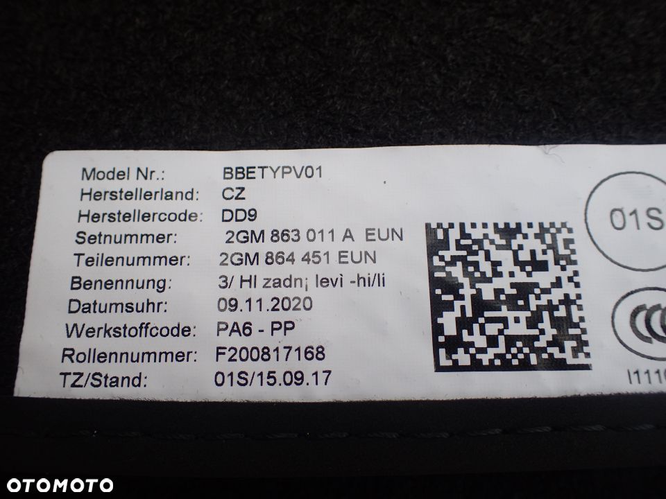 DYWANIKI VW T-ROC 2GM863011A RADOM - 2