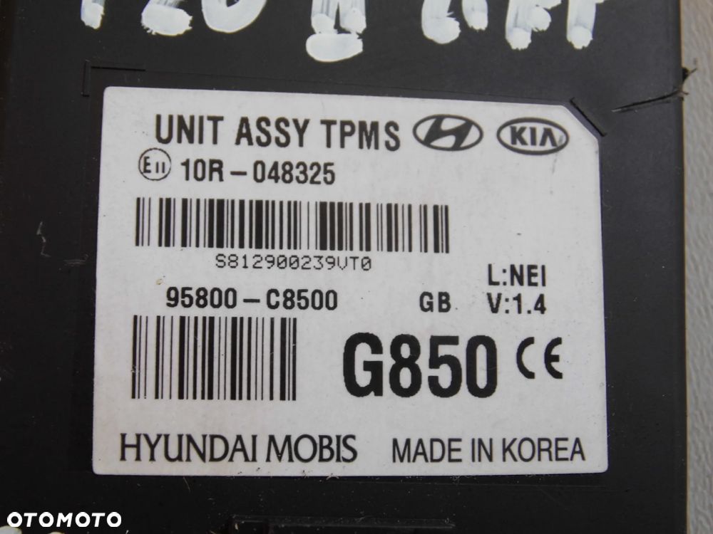 ZESTAW STARTOWY DO ODPALANIA KOMPUTER STACYJKA HYUNDAI I20 II LIFT 1.2 16V 2018r. EUROPA - 5