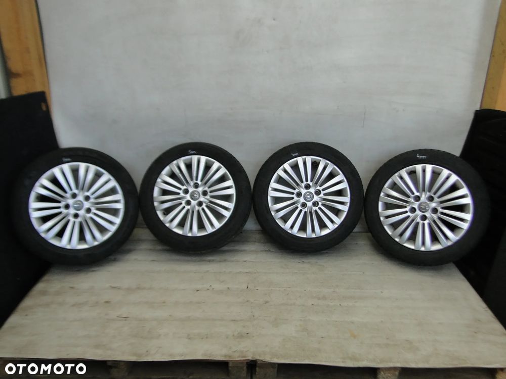 OPEL ASTRA J ZAFIRA INSIGNIA FELGA FELGI ALUMINIOWE OPONY 7x17 5x115 ET-44 225/50R17 - 1