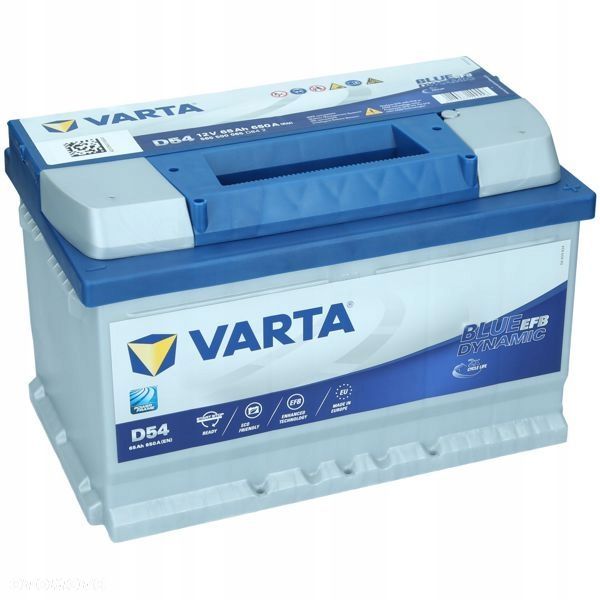 Akumulator Varta EFB D54 12V 65Ah 650A L3B StartStop P - 19,0 kg - 1