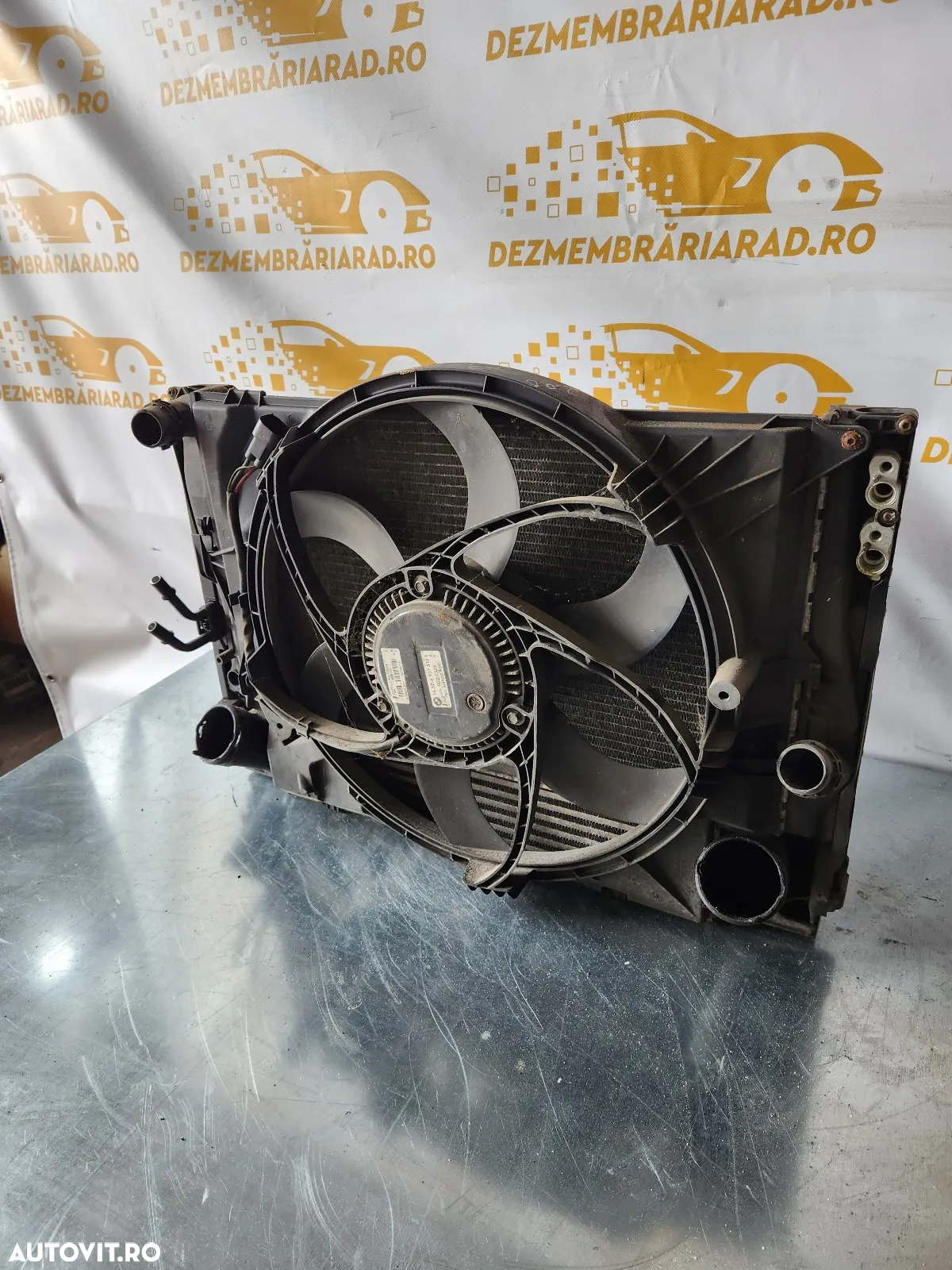 Grup Radiatoare Radiator Apa Clima Intercooler Termocupla Electroventilator Bmw E90 E91 E92 E93 Mot - 4