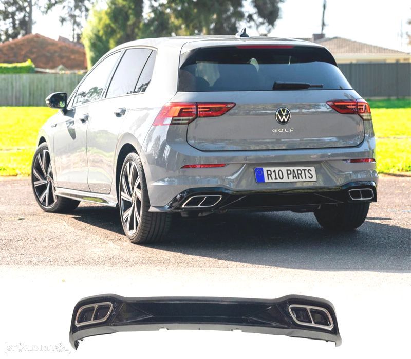 DIFUSOR VOLKSWAGEN VW GOLF 8 20-23 LOOK R LINE - 1
