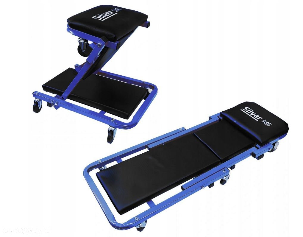 LEŻANKA WARSZTATOWA SIEDZISKO WARSZTATOWE 2 W 1 STOŁEK TABORET 36" S11014 - 2