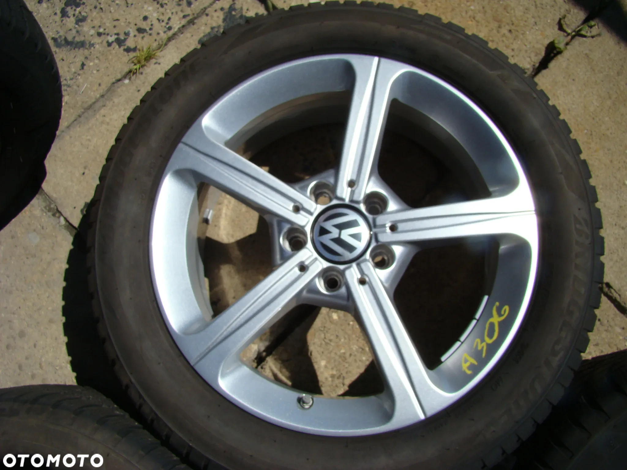 a306 5x112 VW Passat B7 B8 Beetle Jetta Touran Caddy 6,5jx17 zima 205/55 - 4