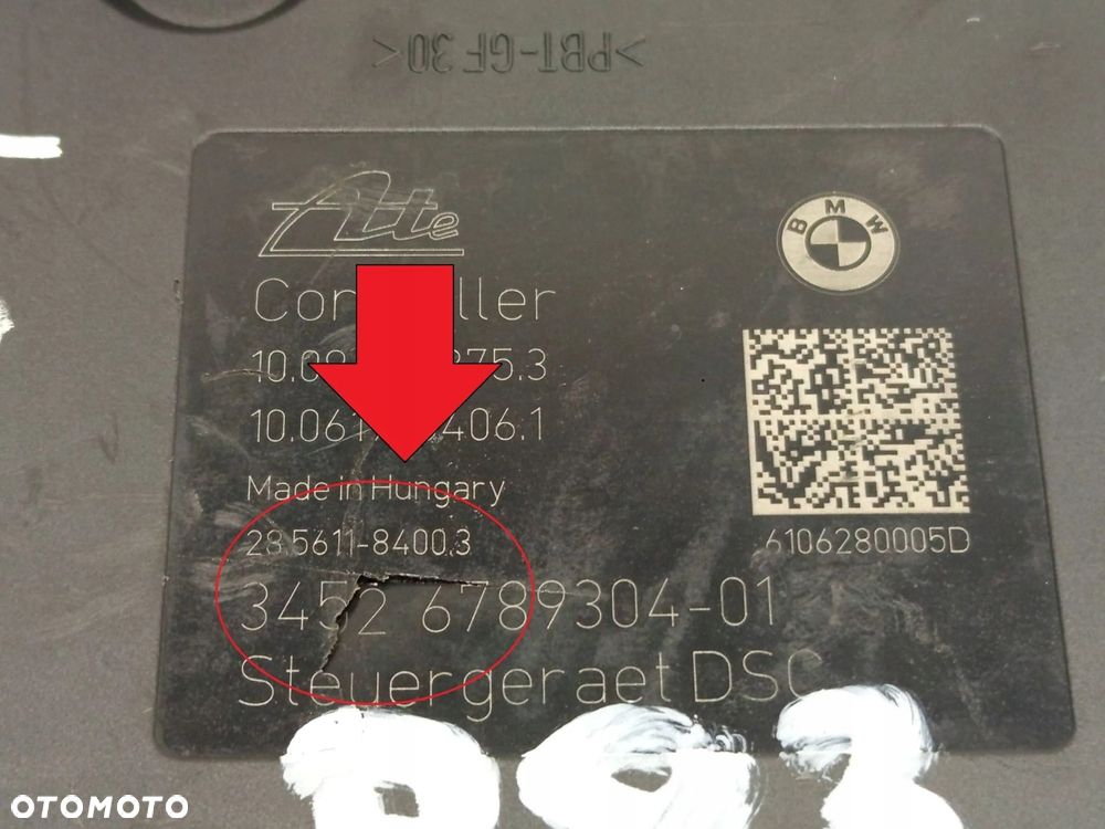 POMPA ABS DSC 6789303 6789304 BMW 3 E90 E91 E92 - 6