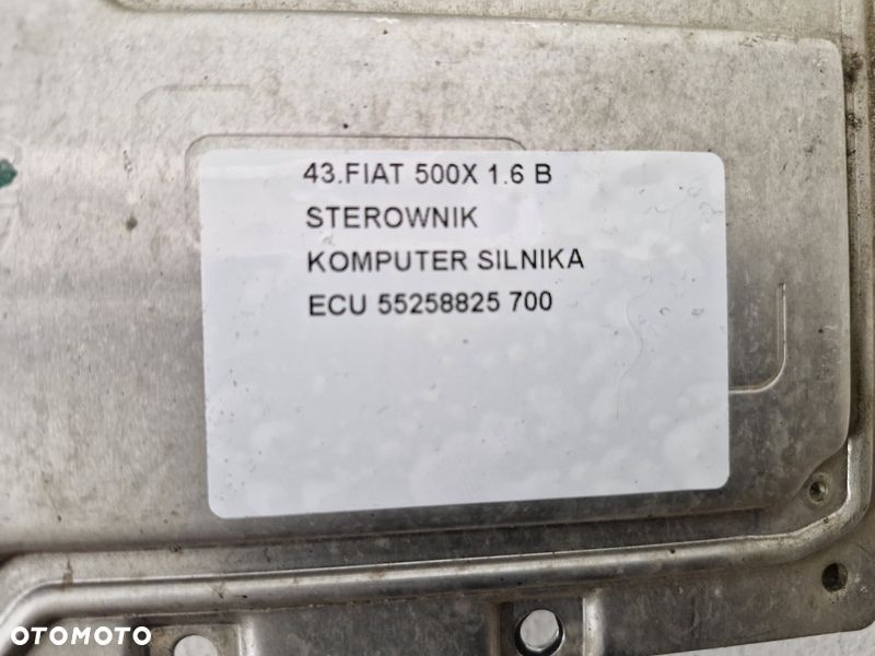 fiat 500x 1.6 b sterownik komputer ecu silnika 55258825 - 5