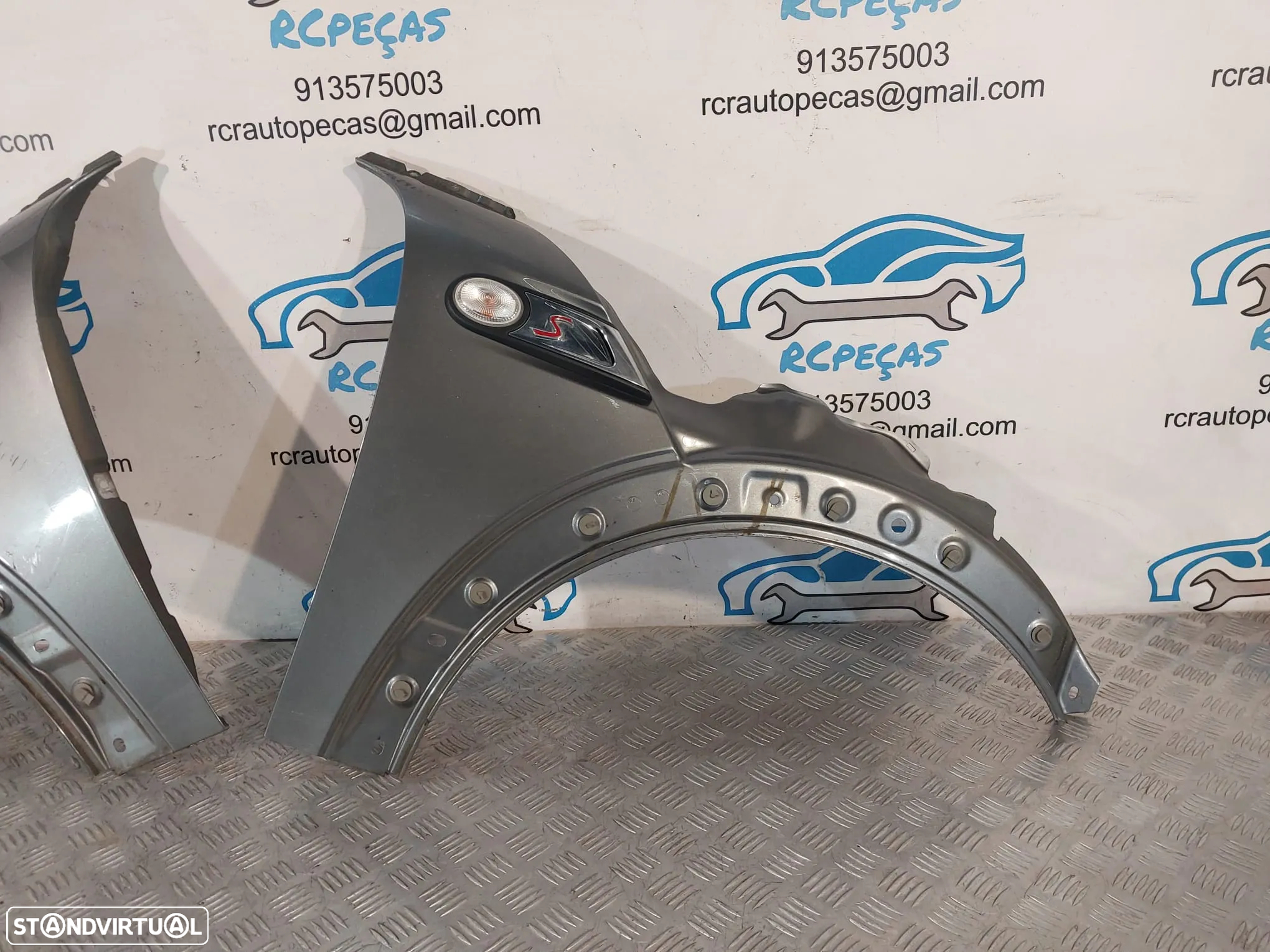 GUARDA-LAMAS FRENTE FRONTAL ESQUERDO DIREITO MINI COOPER S R56 R55 R57 41355A290A1  GUARDA LAMAS GUARDALAMAS - 2