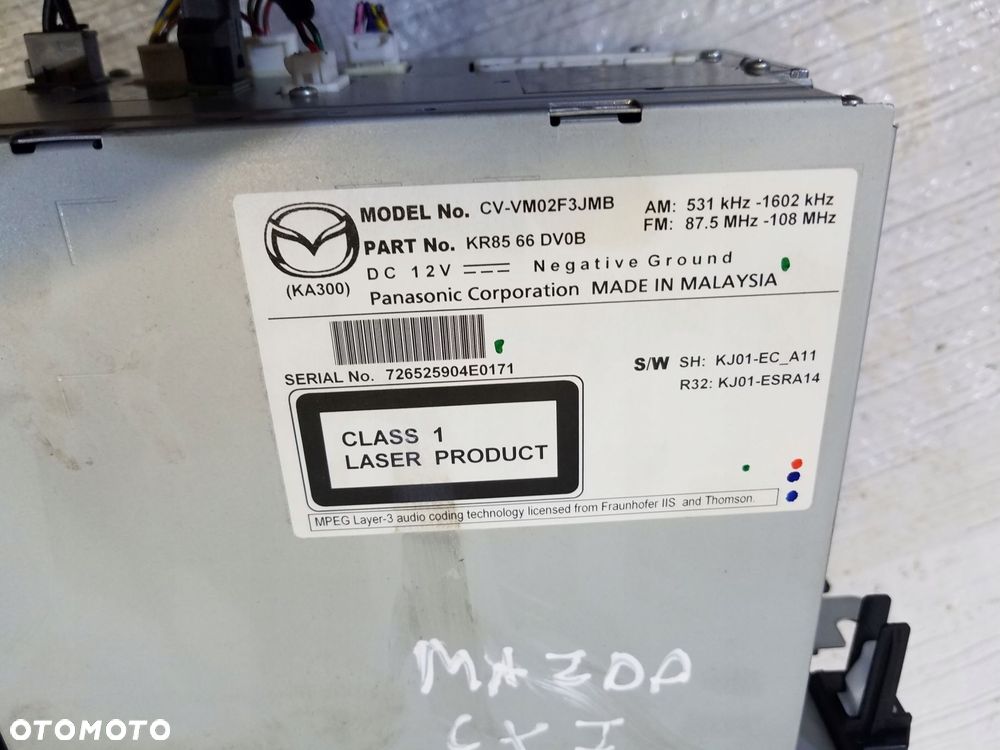 radio cd nawigacja mazda cx5 cx-5 kr8566dv0b - 5