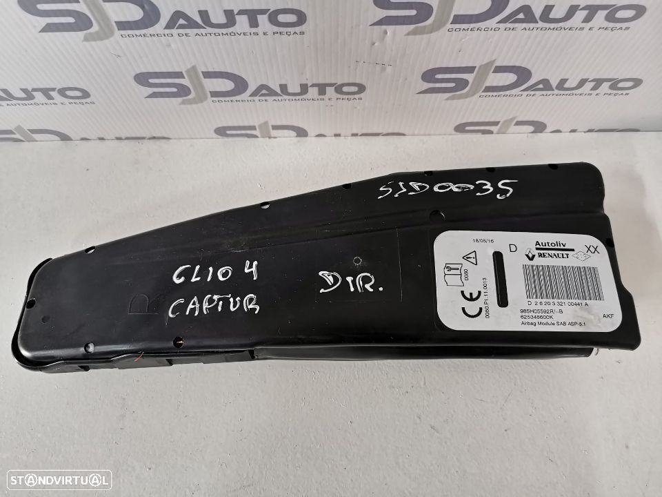 Airbags Banco - Renault Clio IV (4) / Captur - 2