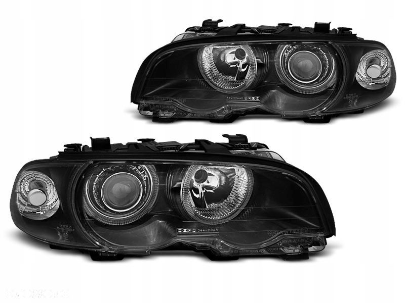 Lampy Bmw E46 99-03 Coupe Cabrio Ringi Black - 1