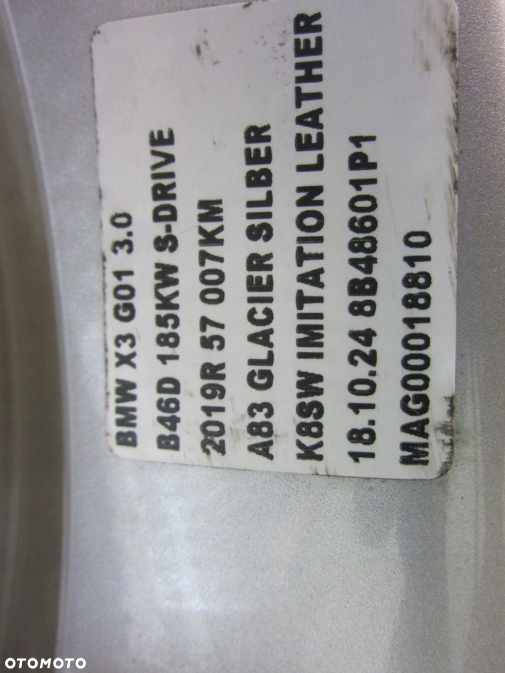 BMW X3 G01 X4 G02 FELGI ALUMINIOWE 36116876918 6876918 18" 7J KOMPLET - 16