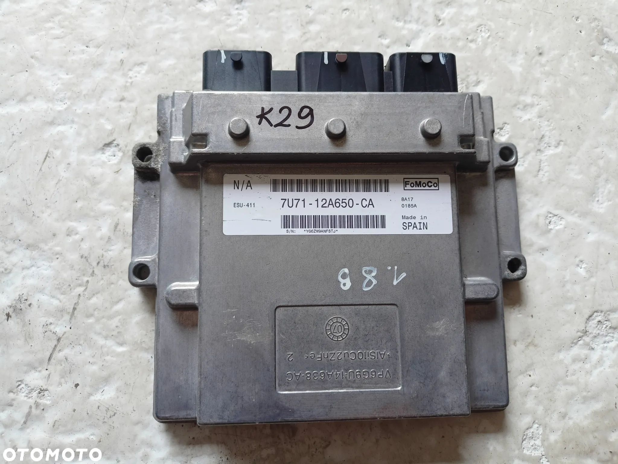 KOMPUTER SILNIKA FORD 1.8B 7U71-12A650-CA - 1