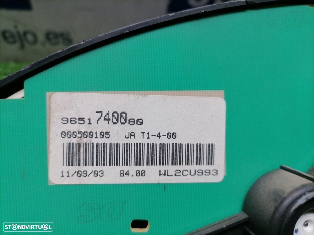 QUADRANTE CITROEN BERLINGO / BERLINGO FIRST FURGÃO 1996 -9651740080 - 3