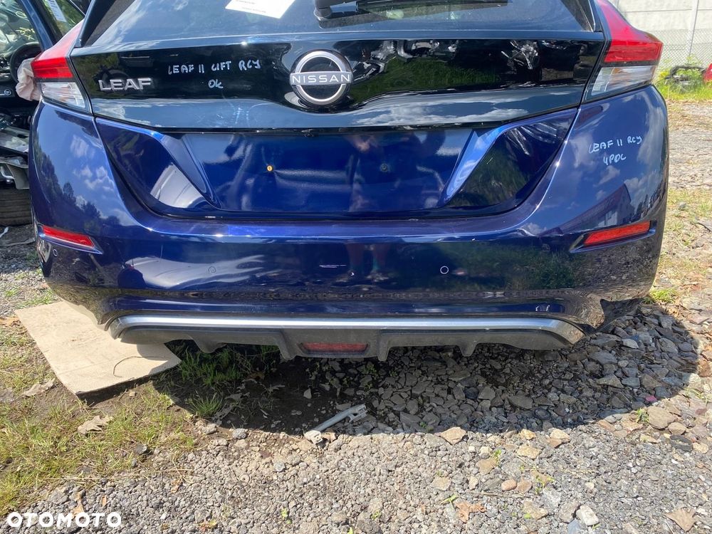 ZDERZAK TYŁ NISSAN LEAF ZE1 II 2 LIFT KOLOR RCJ UNIVERSAL BLUE 4 PDC - 1
