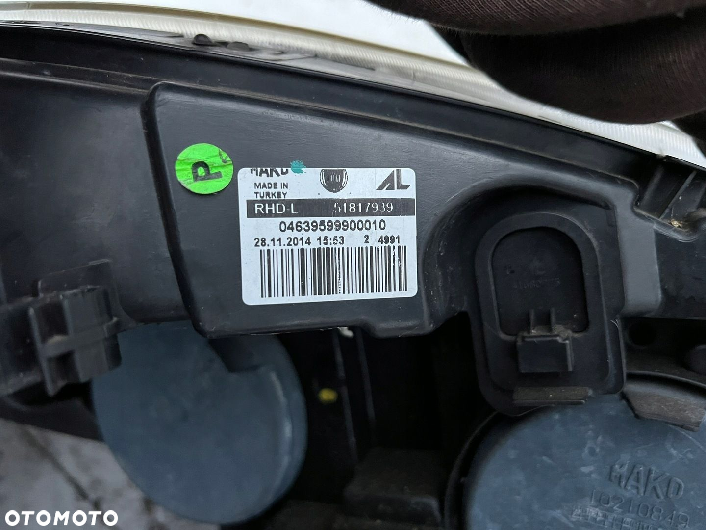 LAMPA REFLEKTOR FIAT DOBLO 2 II OPEL COMBO D 2010- LEWY UK - 4