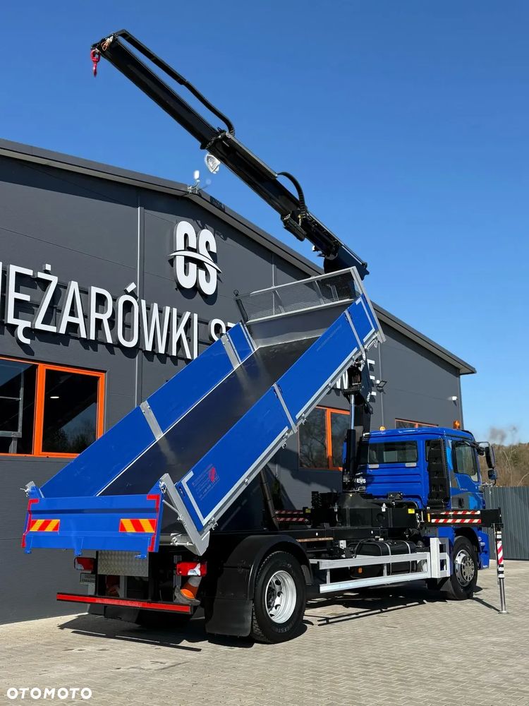 MAN TGM TGL TGS 18.250 // E5 // Klimatyzacja /  wywrotka // skrzynia // HDS HMF z pilotem // 4x2 // budowlanka // kiper wywrot żuraw dzwig kran crane - 15