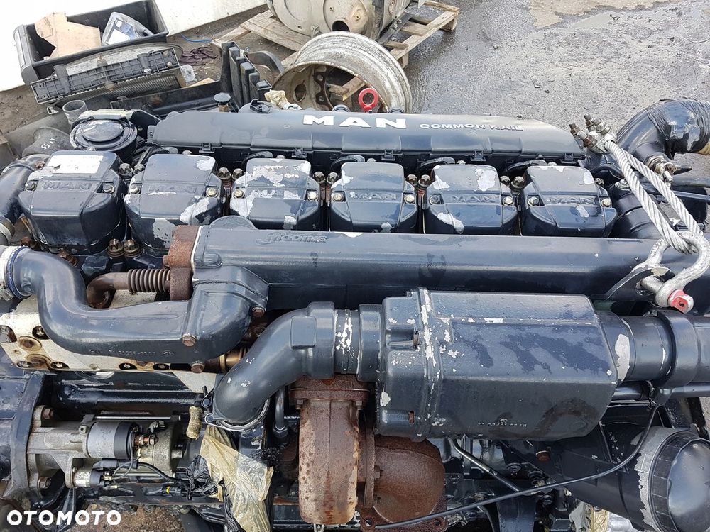 SILNIK KOMPLETNY MAN TGA TGS E3 D2876 LF 12 480 KM - 3