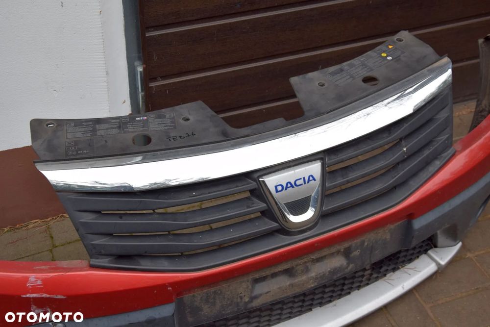 Dacia Sandero Stepway I 08-12 Zderzak przedni przód + grill TEB76 KOMPLETNY - 7