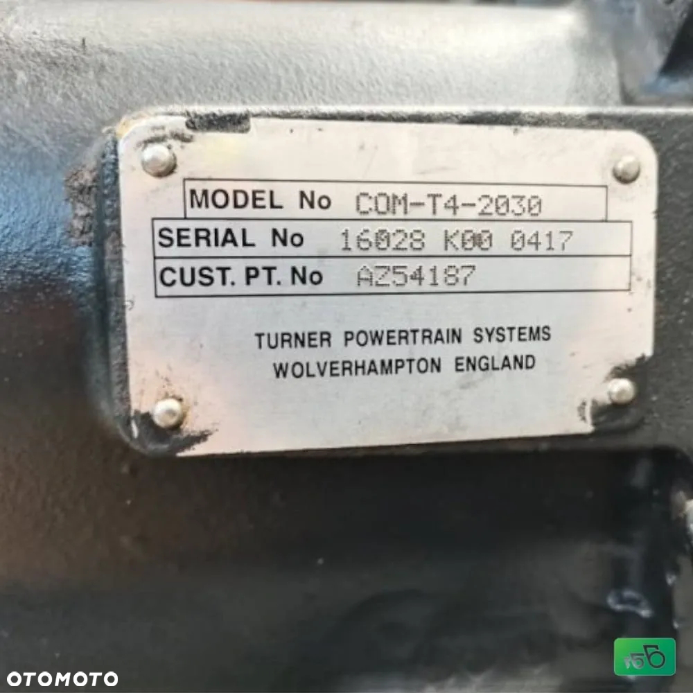 Skrzynia biegów Turner COM-T4-2030 AZ54187 John Deere 3400 - 8