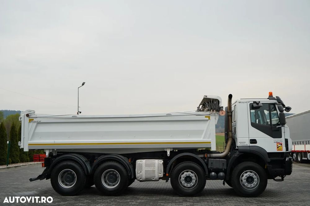 Iveco TRAKKER / 8x4 / BASCULATOR / HIDRODOXY SIDE / BORDMATIC / EURO 6 / MEILLER KIPPER - 15