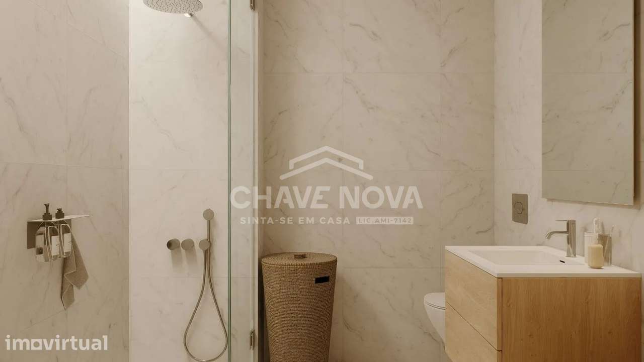 Apartamento T2 Novo | 2.º Andar | Exposição Solar Nascente - Grande imagem: 4/24