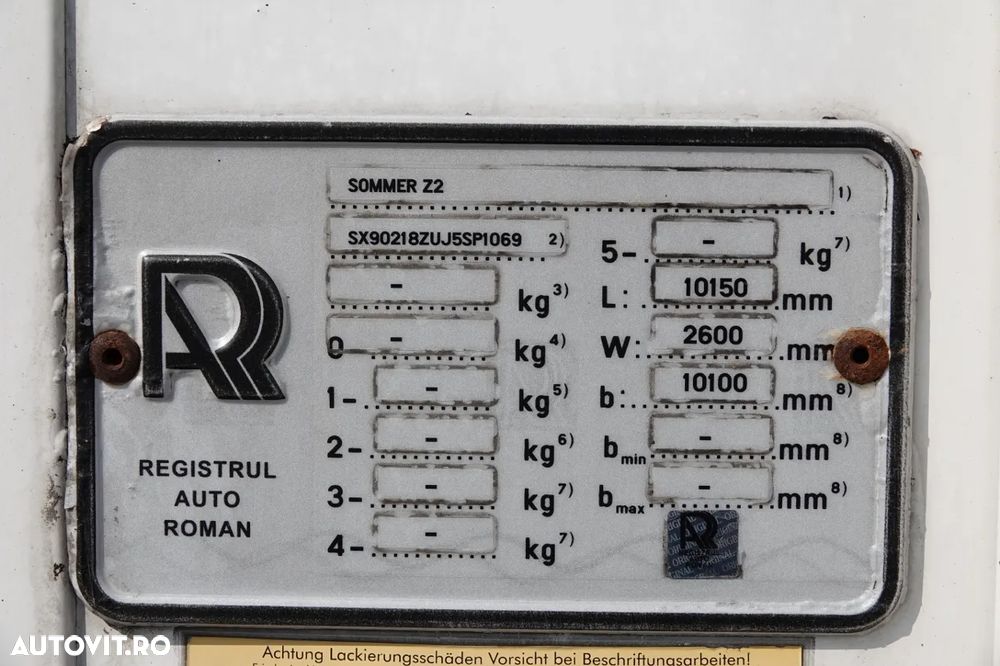 Schmitz Cargobull REMORCA FRIGORIFERĂ / CARIER SUPRA 1250 MT / BARĂ DE RIDICARE / SAF - 25
