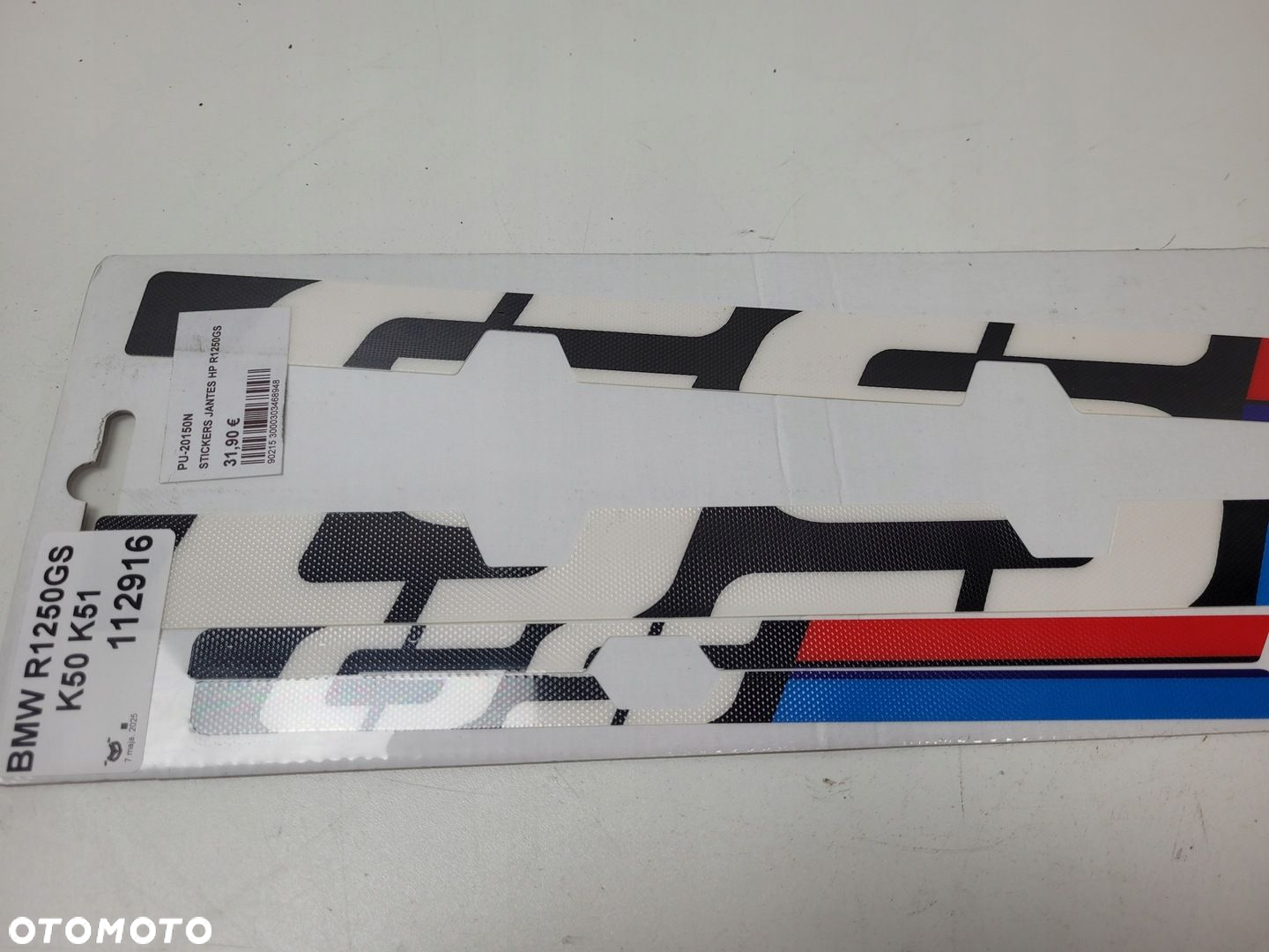 BMW R1250GS K50 K51 PUIG NAKLEJKI NA FELGĘ 20150N - 2