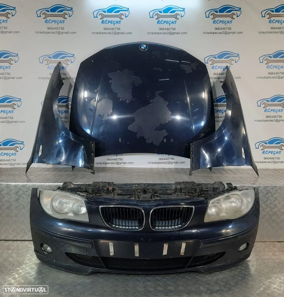 FRENTE COMPLETA BMW SERIE 1 E87 E81 PRE-LCI CAPOT PARACHOQUES GUARDA-LAMAS OTICAS RADIADOR VENTILADOR FRENTE FIBRA REFORÇO - 2