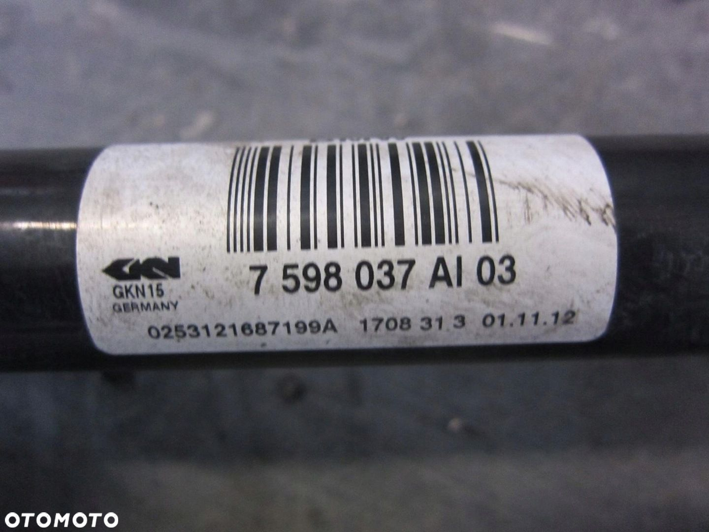 BMW X3 F25 N20 PÓŁOŚ TYLNA TYŁ PRAWA LEWA 7598038 - 11