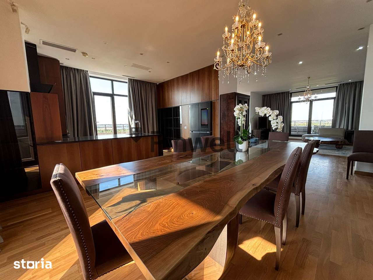 Penthouse de închiriat | 250mp + 350mp terasa | zona Băneasa — fotografia 1