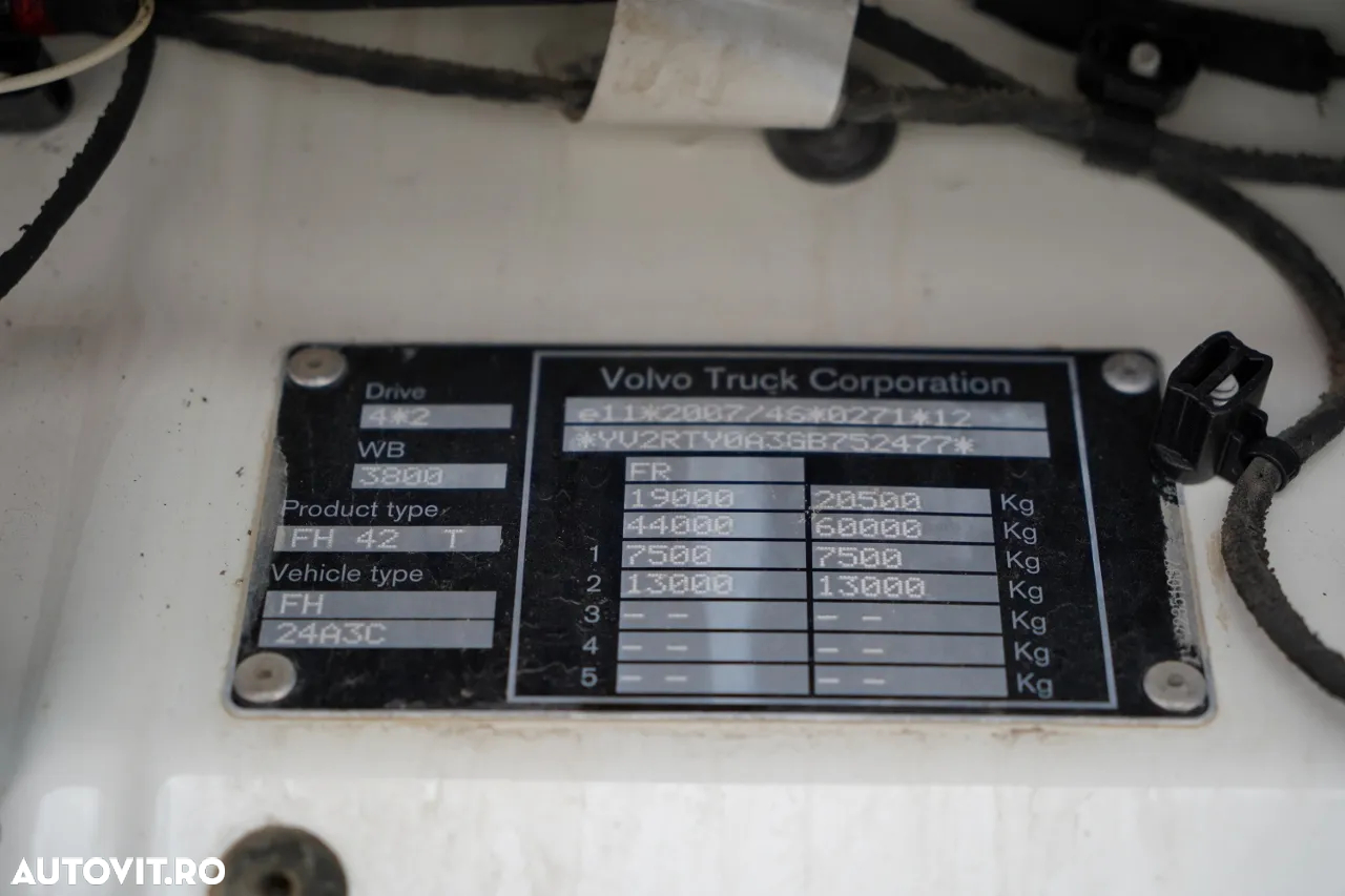 Volvo FH 460 / SISTEM HIDRAULIC / CABINĂ JOSĂ / IMPORTAT / CONTRACT DE REPARAȚIE POST-SERVICE - 38