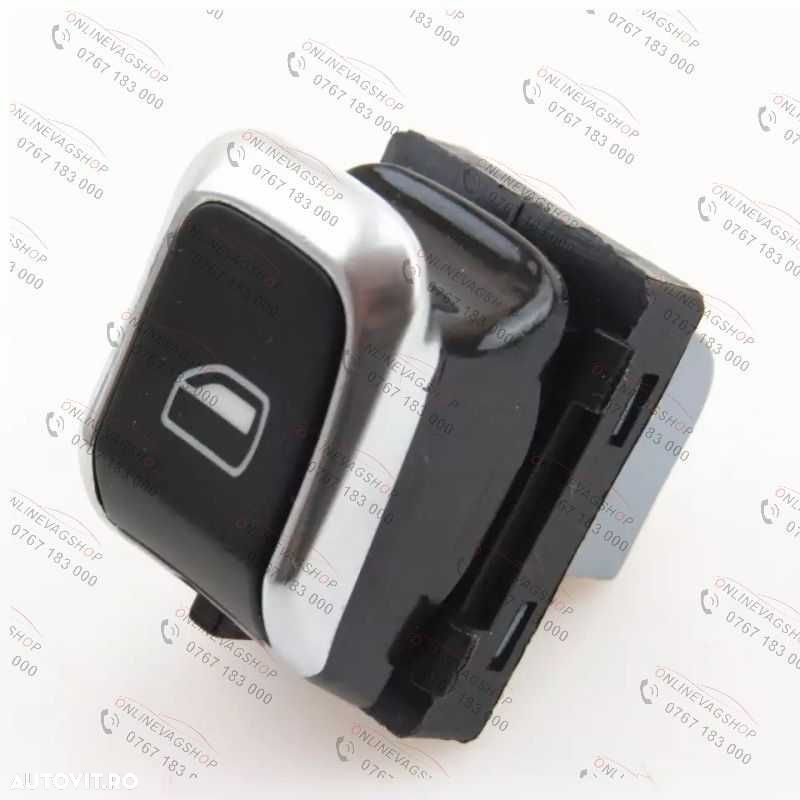 Butoane geam electric ornament crom Audi A4 B8, A5, Q5 - 5