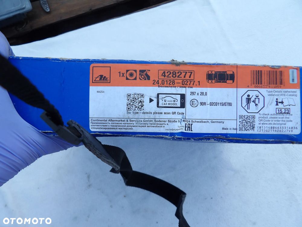 ATE 24.0128-0277.1 Tarcza hamulcowa - 2