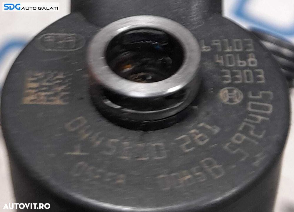 Injector Injectoare Citroen C4 1 1.6 HDI 9HZ 9HY 9HV 9HX 2004 - 2011 Cod 0445110281 [N1024] - 2