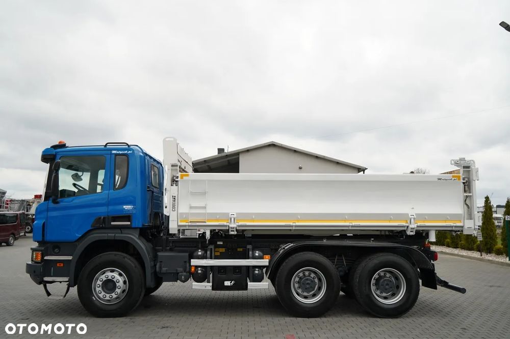 Scania P 410 / 6x4 / WYWROTKA 3-STRONNA / 2x HYDROBURTA / BOARDMATIC / AUTOMAT / EURO 6 - 12