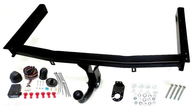 Nowy Kompletny Hak Holowniczy + Kula + Moduł + Wiązka Uniwersalna + Gniazdo elektr. do Audi A4 B6 B7 8E Sedan i Kombi od 2000 do 2008 GWARANCJA+adapter 7/13 - 2