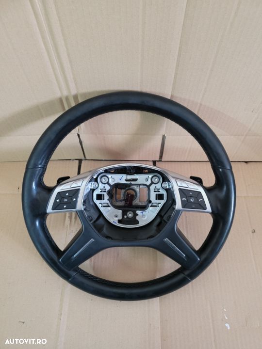 Volan Din Piele Cu Comenzi Si Padele Mercedes ML GLE W166 An 2011-2019 Cod A - 1