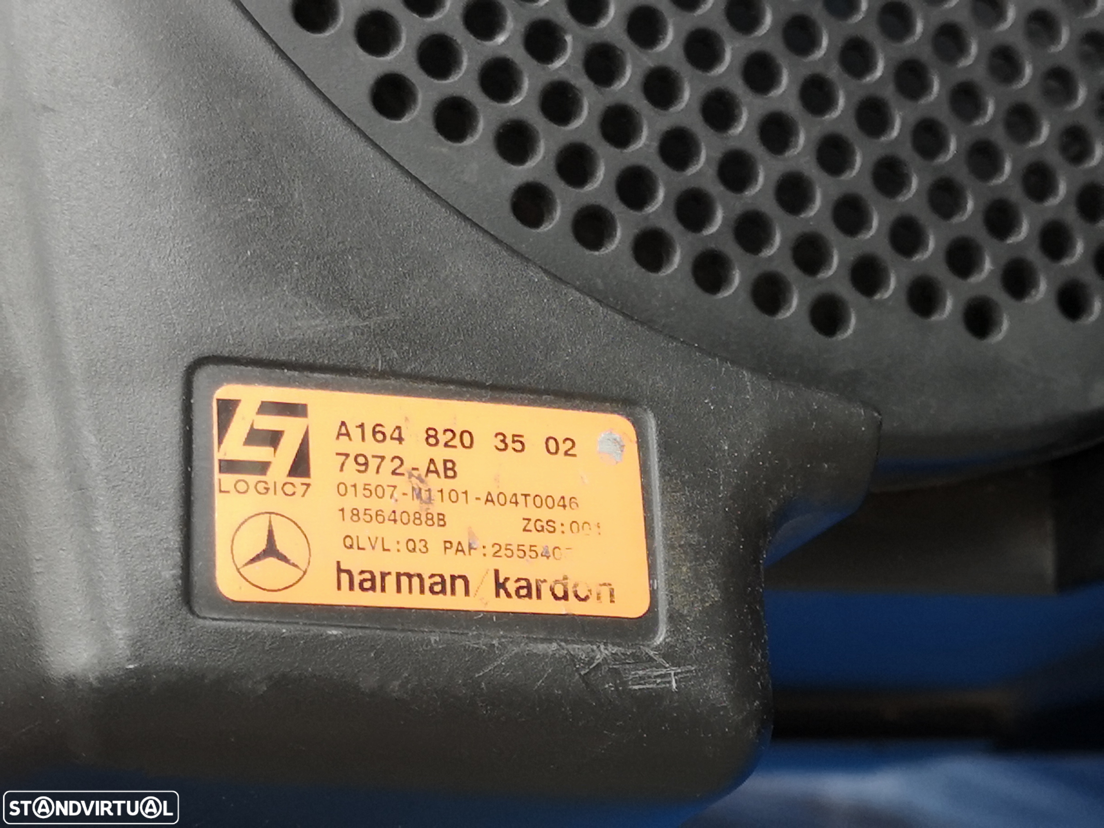 Coluna de som SUBWOOFER originais  LOGIK7 harman/cardon Mercedes GL W164 2006-2009 - 3