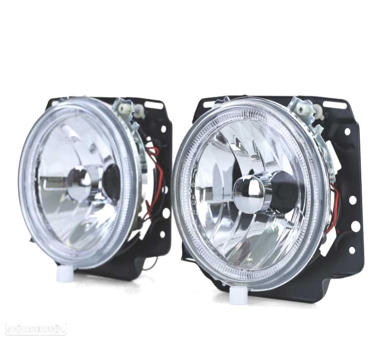 FARÓIS ANGEL EYES GOLF2 MK II 83-91 CROMADO H4 - 5
