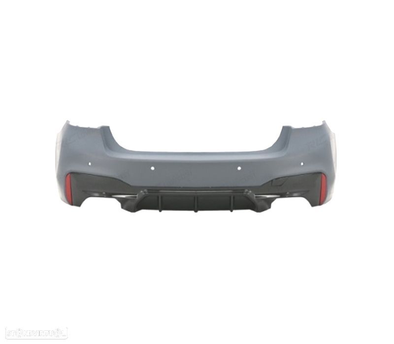 PARA-CHOQUES TRASEIRO BMW G30 LCI 21-23 LOOK M5 PDC DUPLA SAÍDA - 2