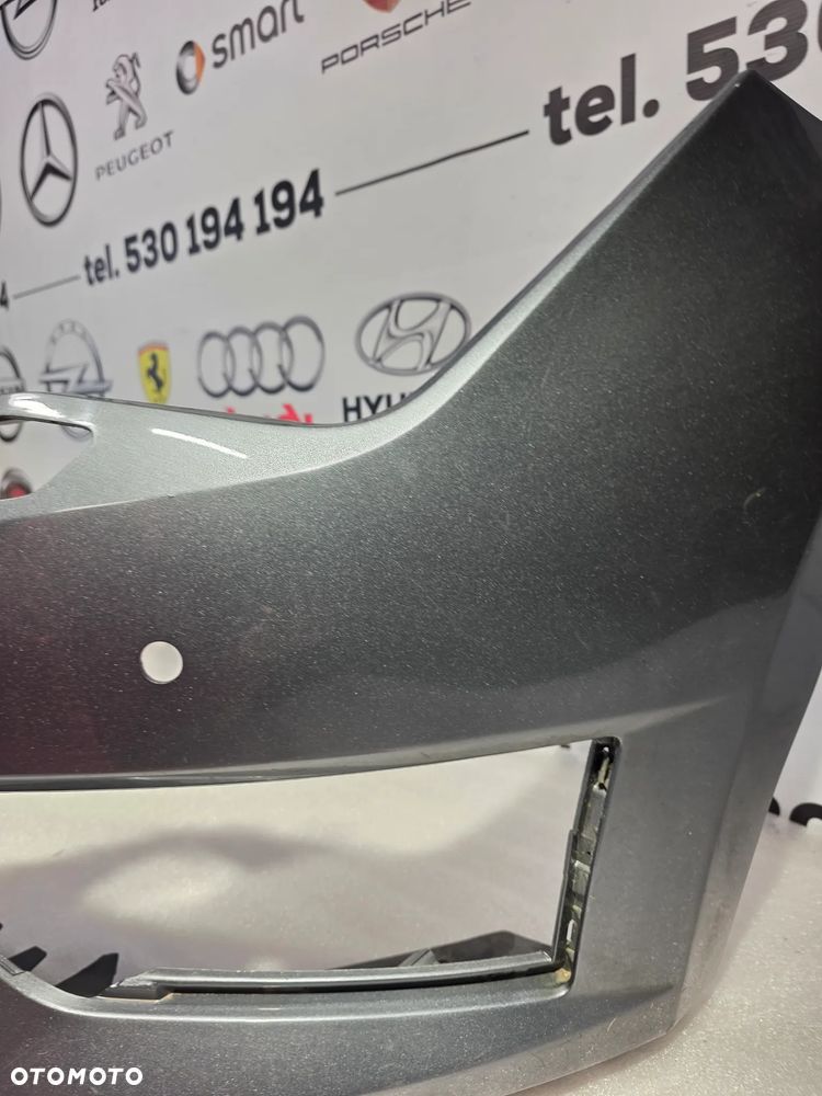 SEAT LEON III 5F0 FR 12- ŁADNY ZDERZAK PRZEDNI PRZÓD NA SPRYSKI + 4xPDC KOLOR SZARY METALIK NR 5F0807221M NR AUKCJI NZ2096 - 6