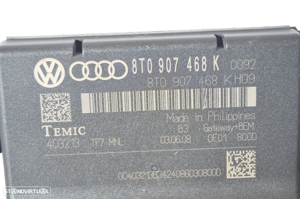 CENTRALINA ECU SENSOR SOFAGEM CHAUFFAGE VENTILAÇÃO UNIDADE CONTROLO TEMIC AUDI 8T0907468K 8T0907468 AUDI A5 8T3 8TA 3.0 TDI QUATTRO V6 245CV CDU CDUD A4 B8 4K - 5