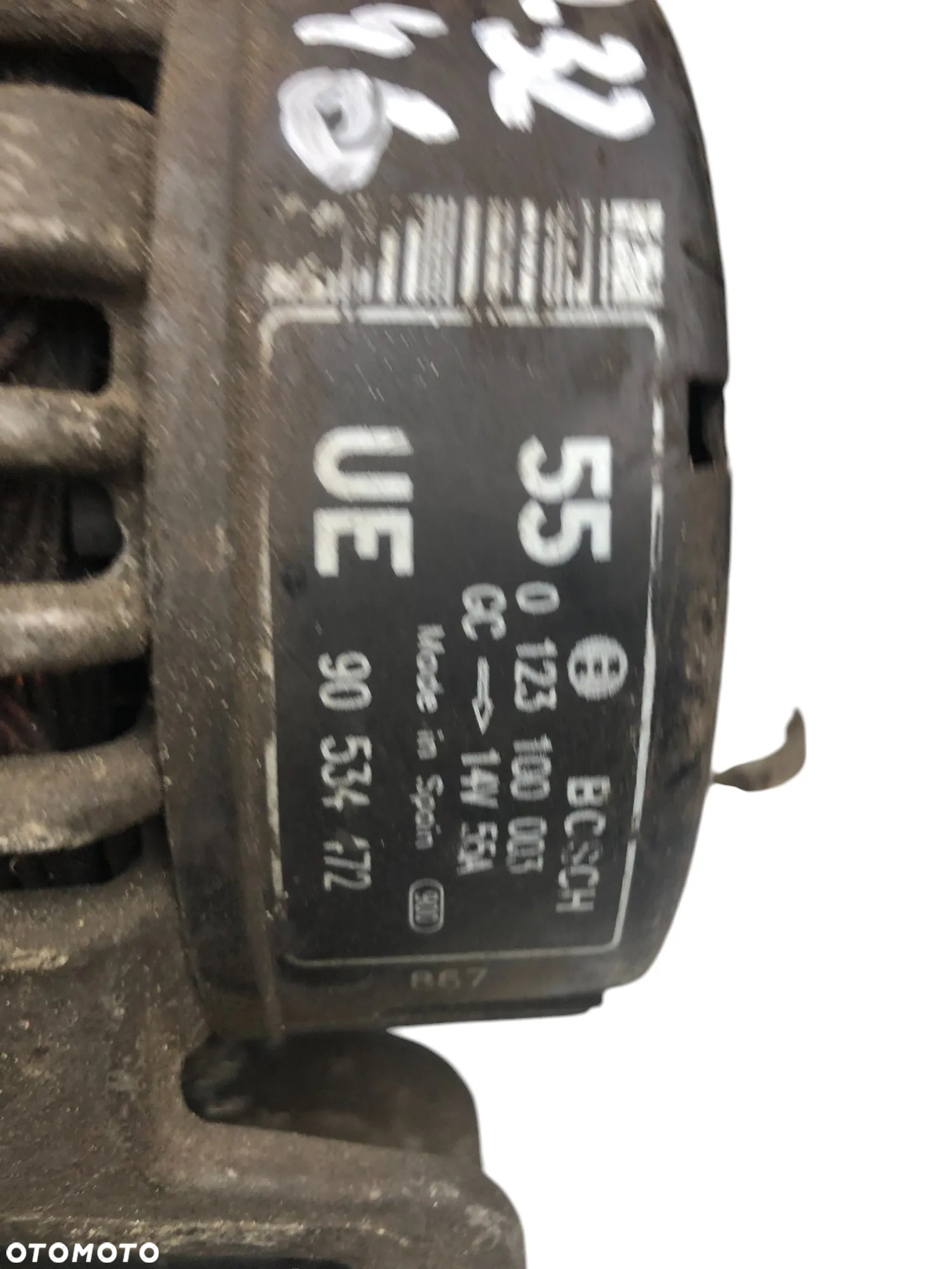 Alternator 5PK 55A 90534472 Opel Corsa B 1.0 Benz (1993 – 2000) 0123100003- Gwarancja Wysyłka - 2