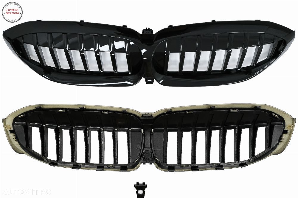 Pachet Exterior Extensii BMW Seria 3 G20 Sedan (2018-2022) M340i Design Negru Luci- livrare gratuita - 10
