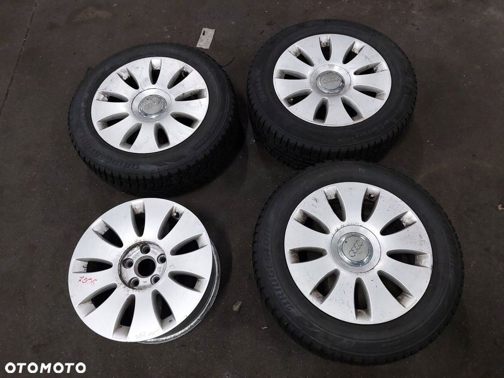 KOŁA KOMPLET FELGI OPONY ZIMOWE 5x112 7Jx16 ET35 FI57,1 205/60R16 AUDI - 1