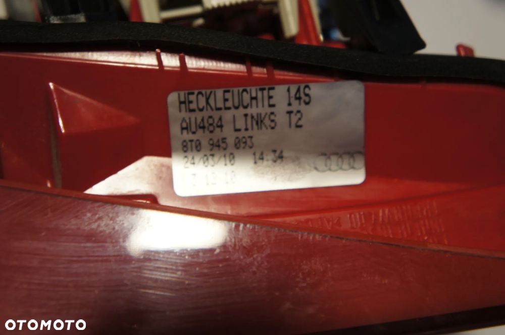 NR 1 Lampy tył lewa + prawa AUDI A5 8T0945093 8T0945094 kompletne - 9