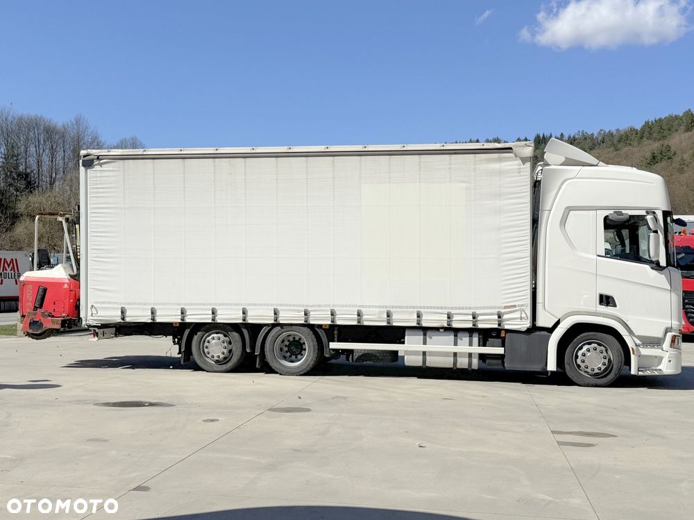 Scania R410 // 6x2 // 7,7m // Wózek Palfinger F3-203PX // Zawiesie // Dach podnoszony // Oś podnoszona // - 11