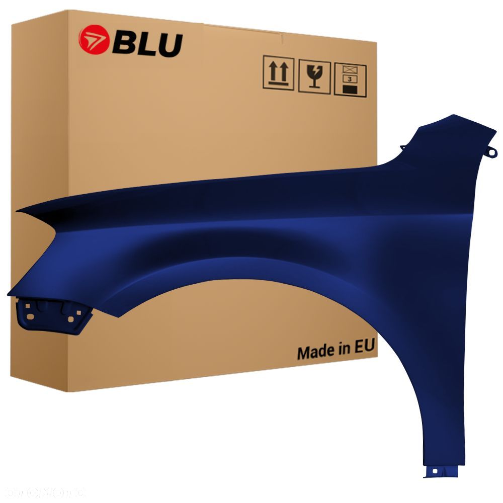 BLU Błotnik VW PASSAT B7 LH5X lewy niebieski 10-14 przód ocynk NachtBlau Metallisch - 1